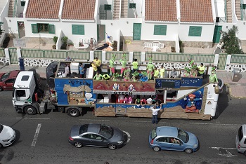 Udsigten Gran Canaria karneval på hjul